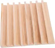 Sosoport Domino Bases 19cm Wooden Desktop Holders DIY Domino Tile Racks for Display