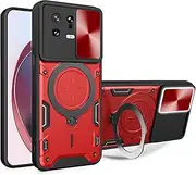 Compatible with Motorola Edge 30 Lite Case,Car Mount Magnetic Shell Compatible with Motorola Edge 30 Neo Kickstand with Slide Lens Case Cover Hong