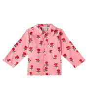 [Mini Rodini] Mini Rodini Roses cotton shirt Y 6/7 pink