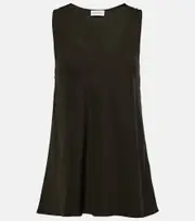 [Lemaire] Lemaire Scoop-neck tank top UK 14 brown