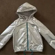 Girls Metallic Silver Jacket - Size 8 - NEW