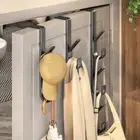 Door Back Type Metal Hook Free-Punch Handbag Storage Rack Hat Coat Hanger Home