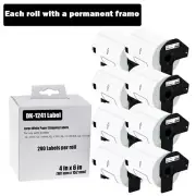 8ROLL Address Postage DK-1241 Label 4"X6" Compatible For Brother QL-1050N 1060N