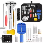 147Pcs/Set Watchmaker Watch Repair Repairing Tools Kit, Case Removeropener Bar S