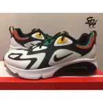 NIKE AIR MAX 200 黑白 綠紅 復古 拼接 AQ2568-101