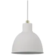 Nordlux Pop Rough Pendant Light White Metal E27