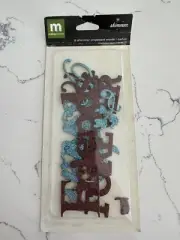 Making Memories 8 Shimmer Chipboard Words ~ Friendship ~ Scrapbooking Crafts Art