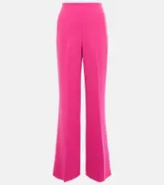 [Roland Mouret] Roland Mouret High-rise wide-leg cady pants AU 10 pink