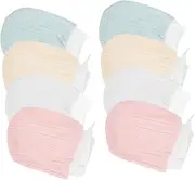 [COLLBATH] 4 Pairs Mittens Breathable Girl Gloves No Scratch Design for Newborns Soft Skin Friendly Comfortable Safe for Months