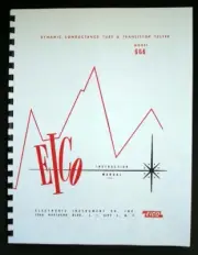 EICO 666 Tube Tester Manual with 1978 Test Data