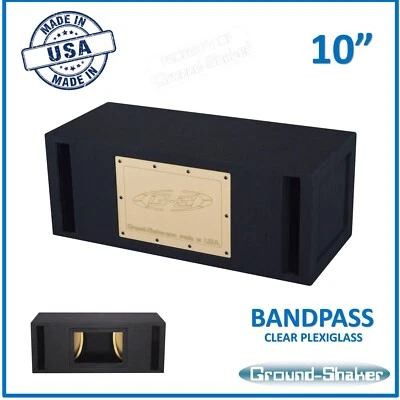 10" Dual Vented Slot Ported Bandpass Sub Box Subwoofer Enclosure Ground Shaker