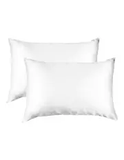 [Royal Comfort] Mulberry Silk Pillowcase Twin Pack (51x76cm) with Gift Box in White