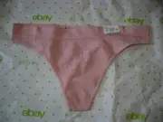 Rue 21 Women's Seamless Ribbed Thong Panties MEDIUM Pastel Pink New