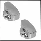 Knob Belling 444445412 Oven Gas Hob Silver Chrome Control 083337409 Genuine x 2