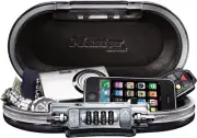 Master Lock Portable Small Lock Box, Set Your Own Combination Lock Portable Safe