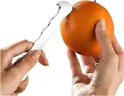 Orange Peeler Tool & Citrus Peeler- 304 Stainless Steel Fruit Peeler for Oranges, Grapefruits, Lemons | Ergonomic Safe Cutter & Slicer, Easy Peel Skin Remover