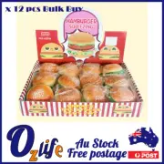 12pcs Squashy Burger Stress Relief Toy Bulk Buy FREE SHIPPING OVER $200 AU