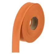 1 Inch Double Fold Bias Tape Continuous Bulk Bias Tape Orange 10 Yards