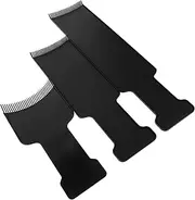 Ipetboom 3pcs Hair Coloring Tools Balayage Comb Highlight Kit Highlight Comb Highlight Board Foil Board Foiling Combs for Highlighting Balayage Board Highlighting Kit Plastic Black