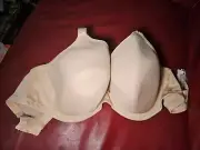 ELOMI 8722 'BIJOU' FULL FIGURE MOLDED Underwire Bra Beige SIZE 38I