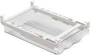Rurunklee Refrigerator Egg Storage Box, Stackable Fridge Egg Holder Clear Egg Container, Drawer Type Slide Clear Refrigerator Egg Bin for Camping Freezer Kitchen Cabinet
