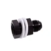 Aeroflow Brand Fuel Cell Fitting -12An Black Fuel Cell Bulkhead Fitt