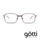 【Götti】 瑞士Gotti Switzerland 簡約曲線方框光學眼鏡(- LALIC)