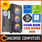 Intel i7 Quad Core NVIDIA 32GB DDR4 RAM 1TB SSD Desktop Computer Gaming PC