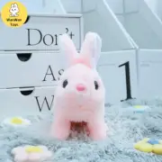 Children Puzzle Electronic Toys Electric Stuffed Rabbit Walk Bark Nod Birthday P