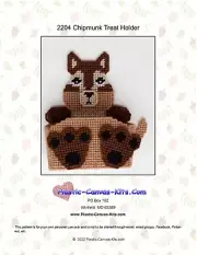 Chipmunk Treat Holder-Plastic Canvas Pattern or Kit