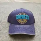 NEW Charlotte Hornets Hat Cap Snap Back Purple Blue Adidas NBA Basketball Men A9
