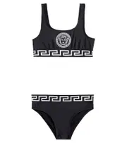 [Versace Kids] Versace Kids Medusa printed bikini Y 14 black