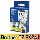 在飛比找遠傳friDay購物精選優惠-Brother TZ-FX241 可彎曲護貝標籤帶 18mm