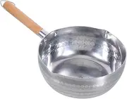 ULTECHNOVO Japanese Style Pancake Pan Aluminum Cooking Pan Camping Pot V-Shaped Spouts Non-Stick for Milk Eggs