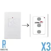 3 x Avanti/Centurion/Superlift Garage Genuine TX4/MPS/DPS/SDO21/12 Wall Remote