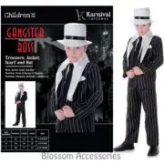 CK858 Boys Gangster Boss 1920's Great Gatsby Fancy Dress Party Halloween Costume