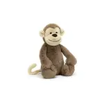 JELLYCAT BASHFUL MONKEY M 毛绒猴，坐高 20 厘米，棕色