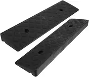 2pcs Garage Driveway Ramps Car Loading Ramps Wheelchair Scooter Threshold Vehicle Easy to Install Access