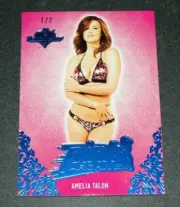 2015 Benchwarmer AMELIA TALON Pink Archive #34 Blue Variant/2 PLAYBOY Playmate