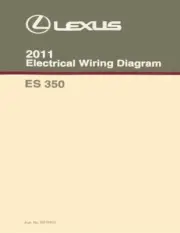 2011 Lexus ES 350 Wiring Diagrams Schematics Layout Factory OEM