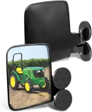 Magnetic Tractor Rearview Side Mirrors Compatible with Mahindra Kubota John Dee