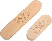 Operitacx Handheld Wooden Scale for Tailors Quilting Pressing Tool Magnetic Sewing Aid Ironing Patchwork Tool