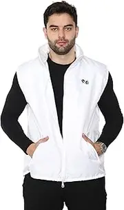 Mega_JumbleSale® Mens Bowling Jacket Waterproof Windproof Hooded Jackets Fleece Lined Body Warmer Lawn Bowls Club Waterproof Pants Outerwear Tops