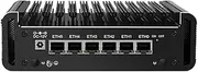 KINGDEL Firewall Mini PC i3-N305 8 Cores 16GB DDR5 RAM 1TB SSD 2*HDMI+Type-C Triple Display 4K with 6x2.5G i226-V LAN Computer TV Box TF Support AES-NI VPN,Windows 11 Pro