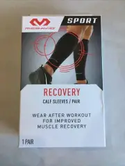 McDavid Sport S/M Recovery Compression Calf Sleeves New 1 Pair