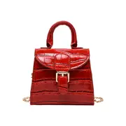 Vintage Fashion Retro Women Messenger Bags PU Stone Pattern Small Solid Ladies Shoulder Travel Handbags Solid Female Tote