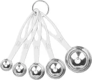5Pcs Measuring Spoon Set, Heavy Duty Stainless Steel Measuring Cups for Cooking