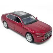 1:32 2023 BMW i7 Model Car Diecast Toy Cars Pull Back Toys for Boys Kids Red
