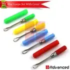 4Pcs Ear Cleaning Loops Dermatology Plastic Handle Ear Pick Wax Removal Curettes