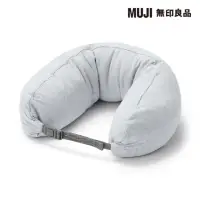 在飛比找momo購物網優惠-【MUJI 無印良品】微粒貼身靠枕 灰.約16x64cm